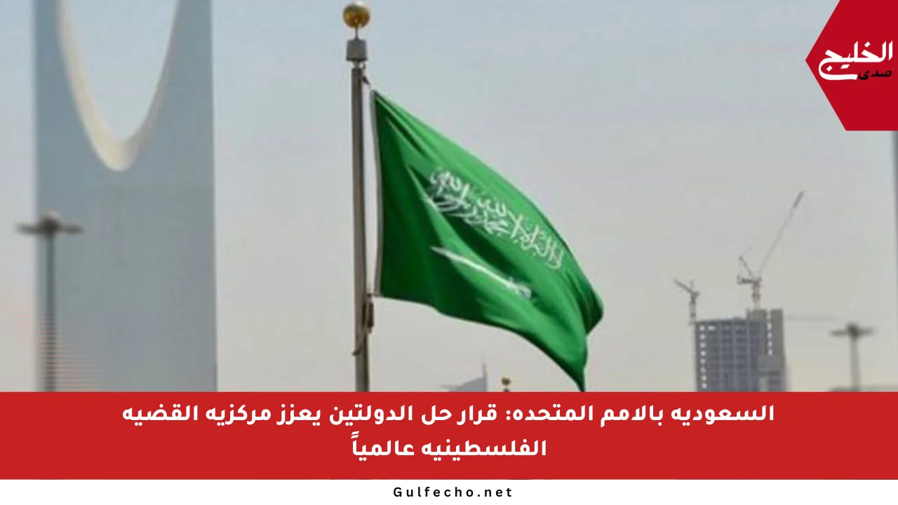 السعودية بالأمم المتحدة: قرار حل الدولتين يعزز مركزية القضية الفلسطينية عالمياً